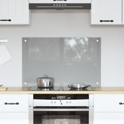 vidaXL Spate de bucătărie Gri deschis 80 x 50 x 0.6 cm Sticlă &amp;icirc;ntărită 42001230 foto