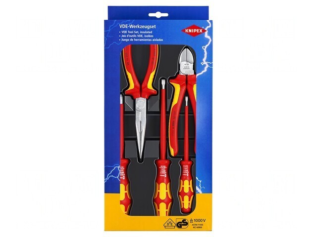 Set Clești și Șurubelnițe Izolate pentru Electricieni 5 Buc.