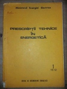 Prescriptii tehnice in energetica 1