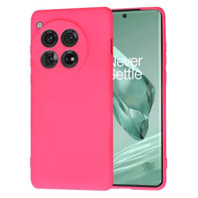 Husa silicon OnePlus 12 Techsuit SoftFlex, fucsia foto