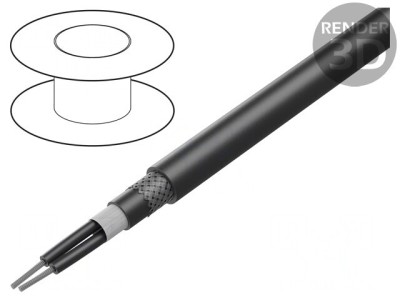 Cablu de Control &amp;Ouml;LFLEX ROBUST FD C 2x0,75mm2 Negru foto