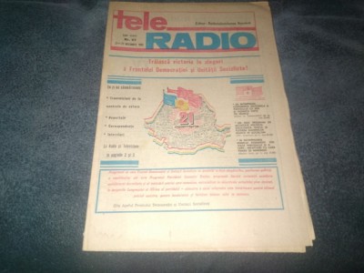 REVISTA TELE RADIO 21 27 NOIEMBRIE 1982 foto