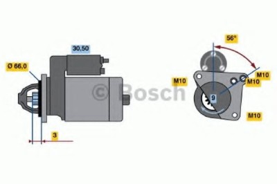 Starter RENAULT SCENIC I (JA0/1) (1999 - 2003) BOSCH 0 986 018 360 foto