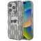 Husa iPhone 16 Pro Karl Lagerfeld IML Luxury Electroplated, Karl Head, negru, KLHCP16LHKLPKHK