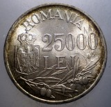 R.187 ROMANIA MIHAI I 25000 LEI 1946 XF/AUNC, Argint
