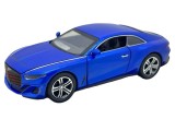 Macheta Bentley Continental 1:32 replica metal albastra cu lumini si sunete, usi capota si portbagaj deschise