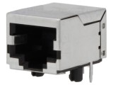 Soclu RJ45 8P8C Ecranat pentru PCB THT