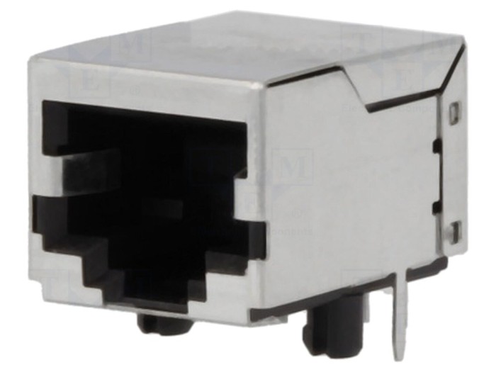 Conector RJ45 ecranat, THT, 8P8C
