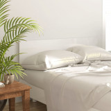 Tablie de pat,alb extralucios, 160x1,5x80 cm, lemn prelucrat GartenMobel Dekor, vidaXL