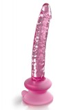 Dildo Realist Icicles Sticla cu Suport Silicon Roz 20 cm, Pipedream