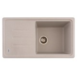 Chiuveta bucatarie din granit Flow SLIM LONG, 1 cuva, Avena, 780x435 mm