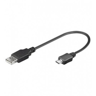 Cablu adaptor USB A tata la micro USB tata 10cm Goobay foto