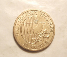 DANEMARCA 10 KRONER / KOROANE 2007 / COMEMORATIVA foto