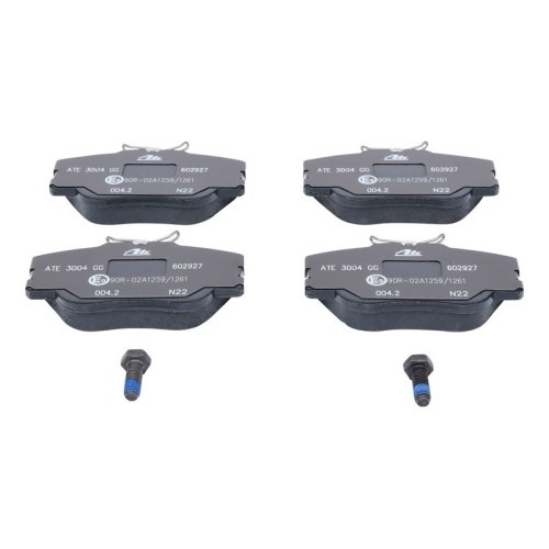 Set placute frana fata ATE, Mercedes 124 (C124, W124, S124) 190 W201, Clasa E (W124, A124, C124, S124), Fata; puntea fata; Sistem de franare : hidrau