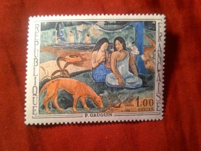 Serie 1 valoare Franta 1968 - Pictura Gauguin foto