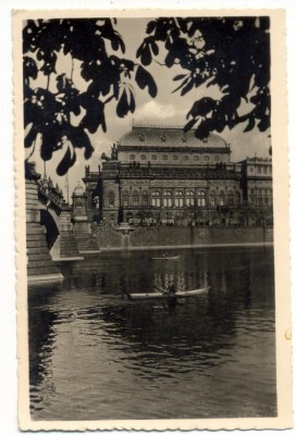 AD 802 C. P. VECHE - PRAGA -PRAHA -TEATRUL NATIONAL -CEHIA -CEHOSLOVACIA foto