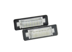 Set 2 buc lampa numar MERCEDES Clasa C (W202), 03.1993-03.2001; Clasa E (W210), 06.1995-03.2003 model Sedan, partea stanga=dreapta, LED; TUNING,