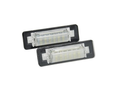 Set 2 buc lampa numar MERCEDES Clasa C (W202), 03.1993-03.2001; Clasa E (W210), 06.1995-03.2003 model Sedan, partea stanga=dreapta, LED; TUNING, foto