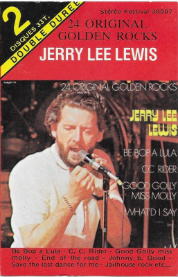 Casetă audio Jerry Lee Lewis &amp;lrm;&amp;ndash; 24 Original Golden Rocks ! foto