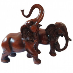 Statuete decorative, 2 Elefanti, Maro, 21 cm, LC017L