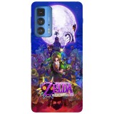 Husa compatibila cu Motorola Moto G51 5G model Zelda Majoras mask, Silicon, TPU, Viceversa, Transparent, Carcasa