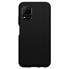 Husa Spigen Liquid Air pentru Huawei P40 Lite, Anti amprenta, Negru foto