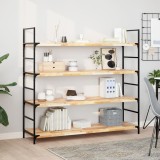 VidaXL Rafturi suspendate 2 buc. 120x40x4cm lemn masiv acacia netratat
