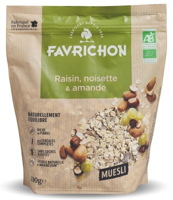 Musli fara zahar BIO traditional cu alune de padure si migdale Favrichon foto
