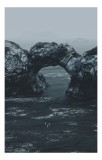 Tablou Canvas pe tema st&acirc;ncilor cenușii și oceanului, 26 x 39 cm, CMCLASS