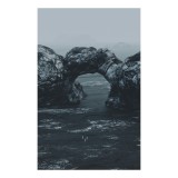 Tablou Canvas pe tema st&acirc;ncilor cenușii și oceanului, 26 x 39 cm, CMCLASS