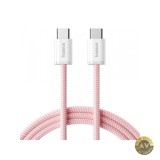 Cablu Date si Incarcare USB-C - USB-C Baseus Dynamic 4 Series 100W 1m Roz P10381400411-00