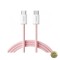 Cablu Date si Incarcare USB-C - USB-C Baseus Dynamic 4 Series 100W 1m Roz P10381400411-00