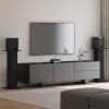 VidaXL Suporturi pentru difuzoare 2 buc Negre Fag 30x30x80 cm Lemn prelucrat