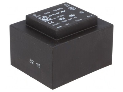 Transformator &amp;Icirc;ncapsulat 10VA 230VAC 9V PCB BVEI foto