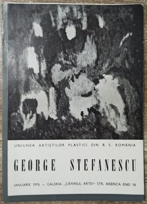 Pliant expozitie George Stefanescu 1976 foto