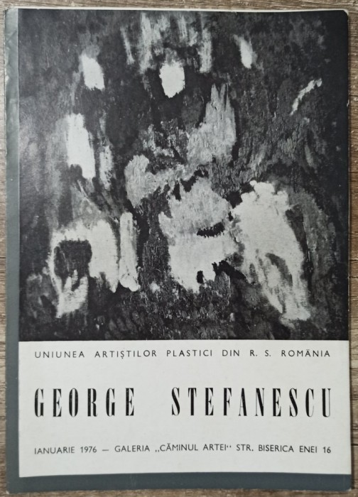 Pliant expozitie George Stefanescu 1976
