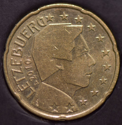 20 euro cent Luxemburg 2010 foto