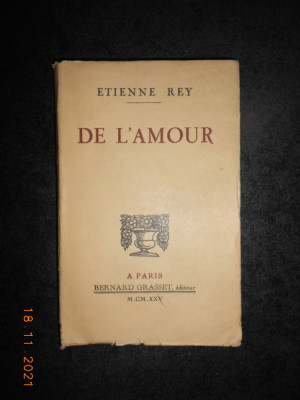 ETIENNE REY - DE L&amp;#039;AMOUR (1925) foto