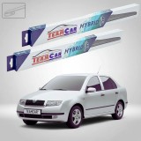 Cumpara ieftin Ștergătoare Skoda Fabia I 6Y3 1999-2007 | Set Față Hibrid &ndash; TeamCar&reg;
