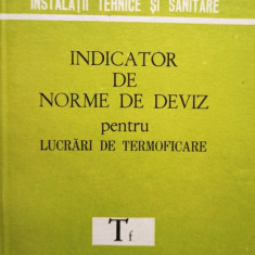 Indicator de norme de deviz pentru lucrari de termoficare Tf