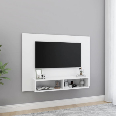 Comodă TV de perete, alb, 120x23,5x90 cm, PAL foto