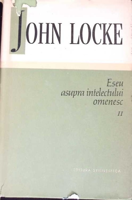 ESEU ASUPRA INTELECTULUI OMENESC VOL.2-JOHN LOCKE-275547