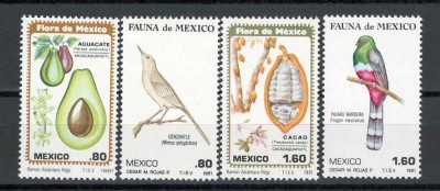 Mexic 1981 MNH - Flora si fauna mexicana, nestampilat foto