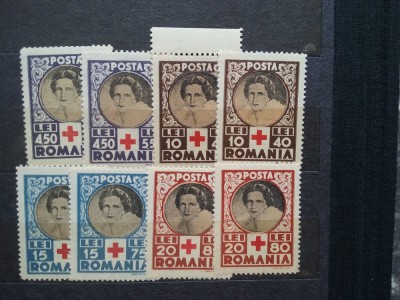 1945-Crucea Rosie-2 seturi-orig. gum- MNH foto