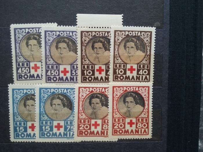 1945-Crucea Rosie-2 seturi-orig. gum- MNH