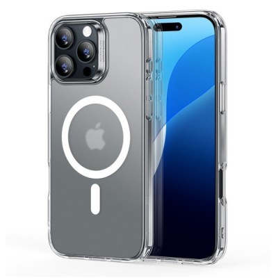 Husa pentru iPhone 16 Pro - ESR Classic Hybrid HaloLock - Frosted Clear foto