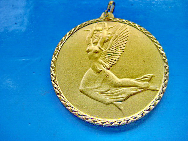 9749-Medalia Premiu-Casa di Risparmio- Economii Torino alama aurita stare FB.