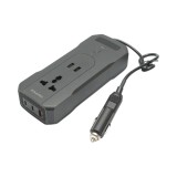 Invertor auto 12V la 220V 200W cu USB, USB-C si display LED