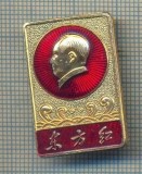 Y 692 INSIGNA -MAO ZEDONG - PRESEDINTE CHINEZ-AVIATIE-CAAC-PENTRU COLECTIONARI