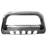 Bullbar inox cu scut Fiat Fullback 2016, 2017, 2018 &Oslash;76mm MTA646